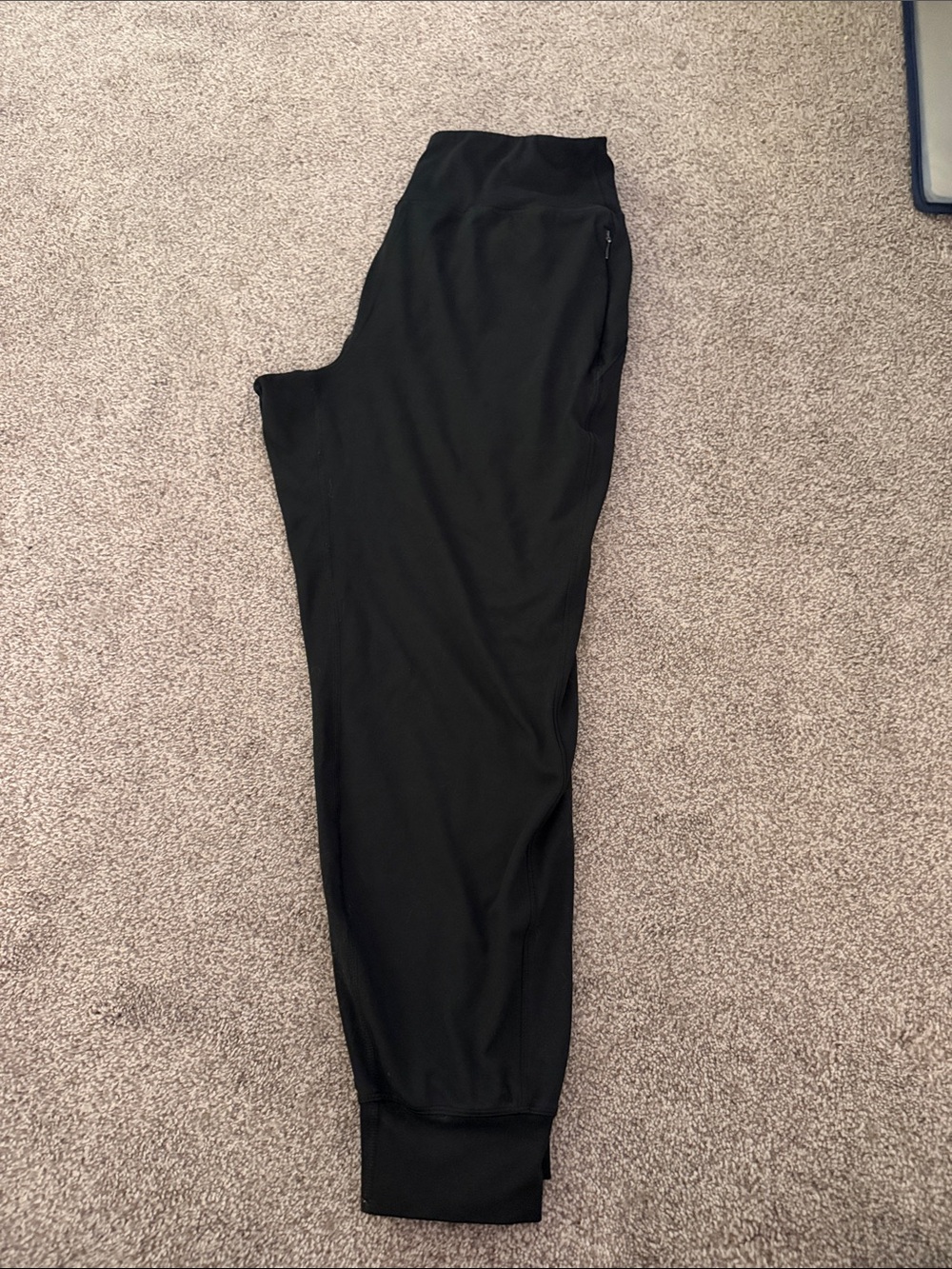 Women's Black Jogger Pants with Elastic Waist